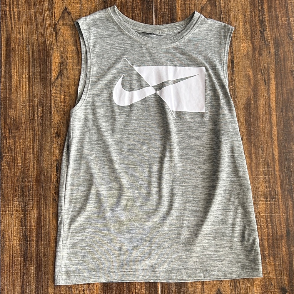 Nike Heather Gray Sleeveless Kids Top